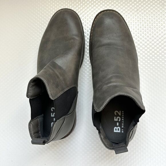 B-52 BY BULLBOXER Men’s 10 Chelsea Ankle Boots Gray Pull On - Picture 4 of 11